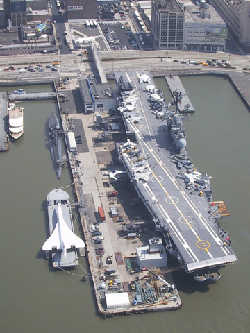 aerial view of the carrier