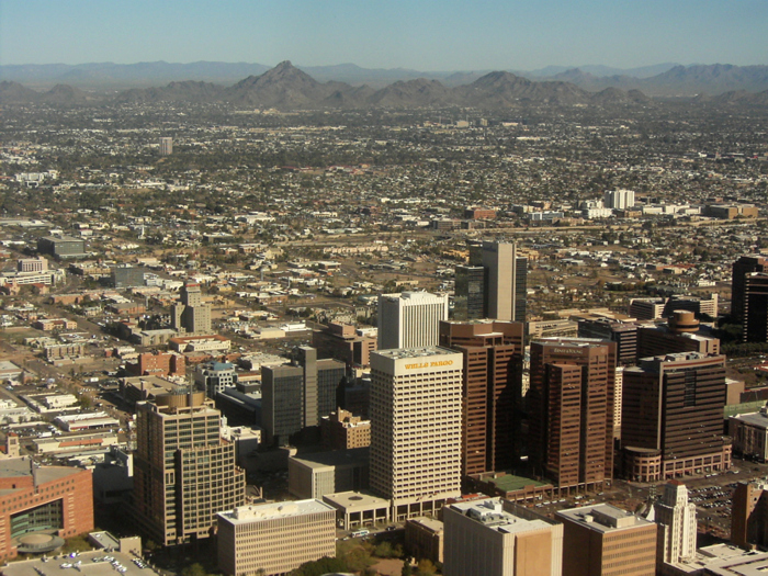 phoenix from the air