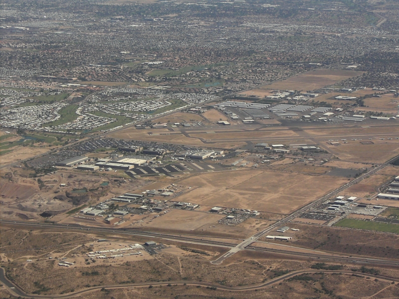 Boeing plant and Falcon Field